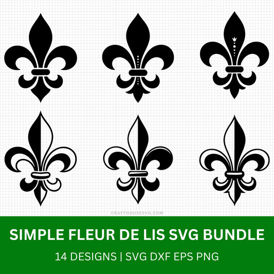 Simple Fleur de lis SVG Bundle