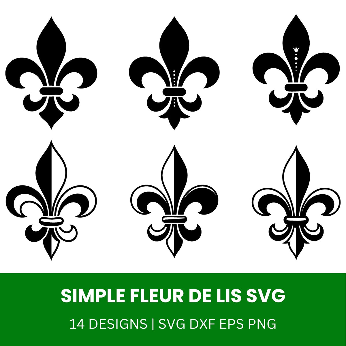 Simple Fleur de lis SVG Bundle