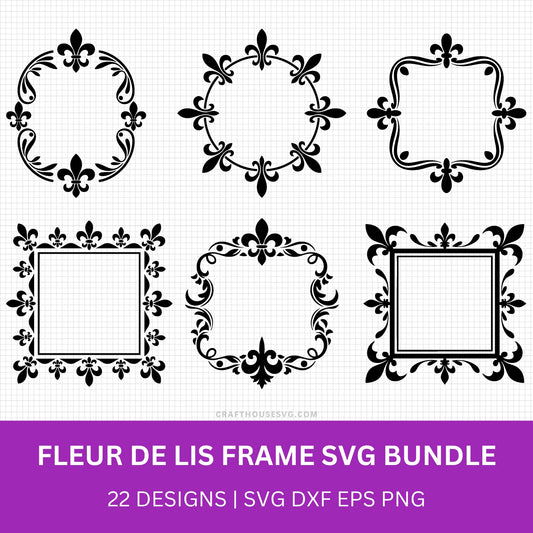 Mardi Gras Frame SVG Bundle
