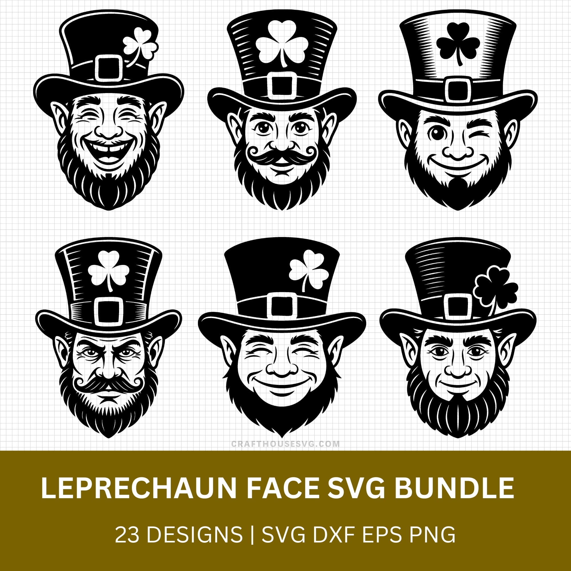 Leprechaun Face SVG Bundle