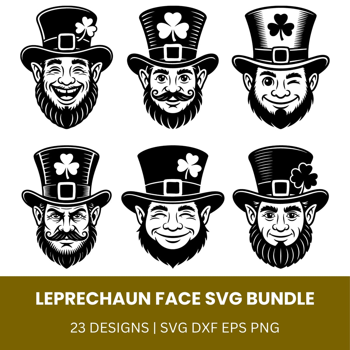 Leprechaun Face SVG Bundle