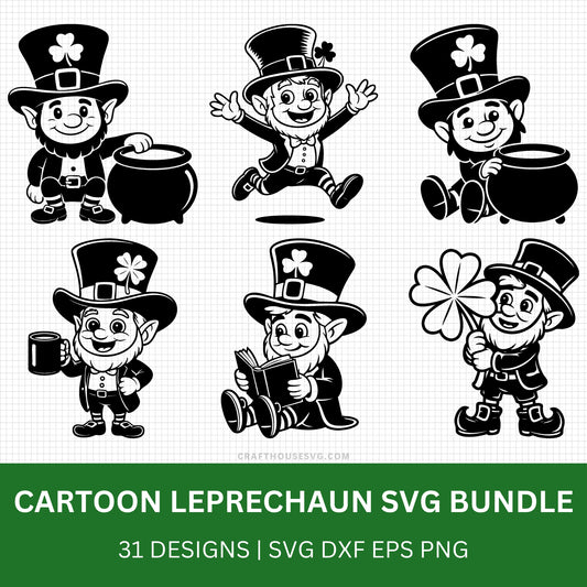Cartoon Leprechaun SVG Bundle