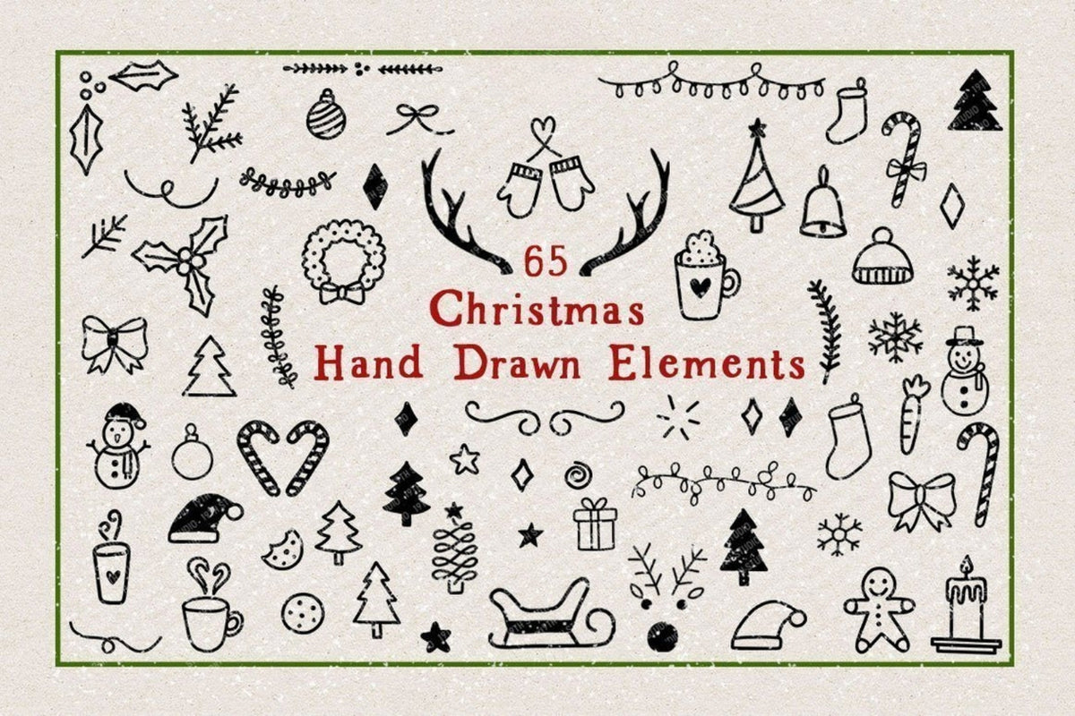 Christmas Hand Drawn Elements