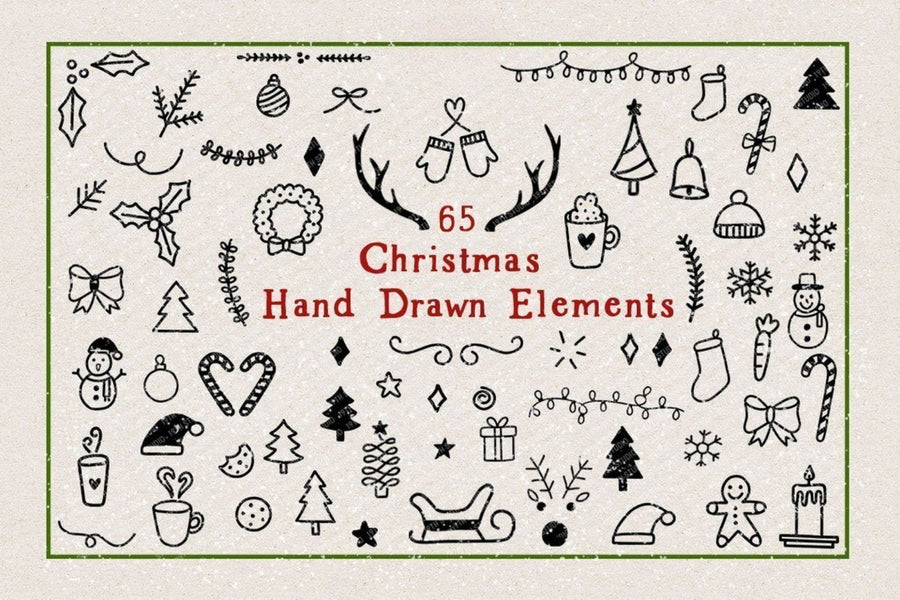 Christmas Hand Drawn Elements