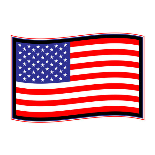 3D American Flag Wavy SVG design for Cricut, Silhouette, laser cutting, vinyl, sublimation, patriotic crafts, and 4th of July projects.
