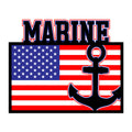 3D Marine American Flag SVG design for Cricut, Silhouette, laser cutting, vinyl, sublimation, patriotic crafts, and 4th of July projects.