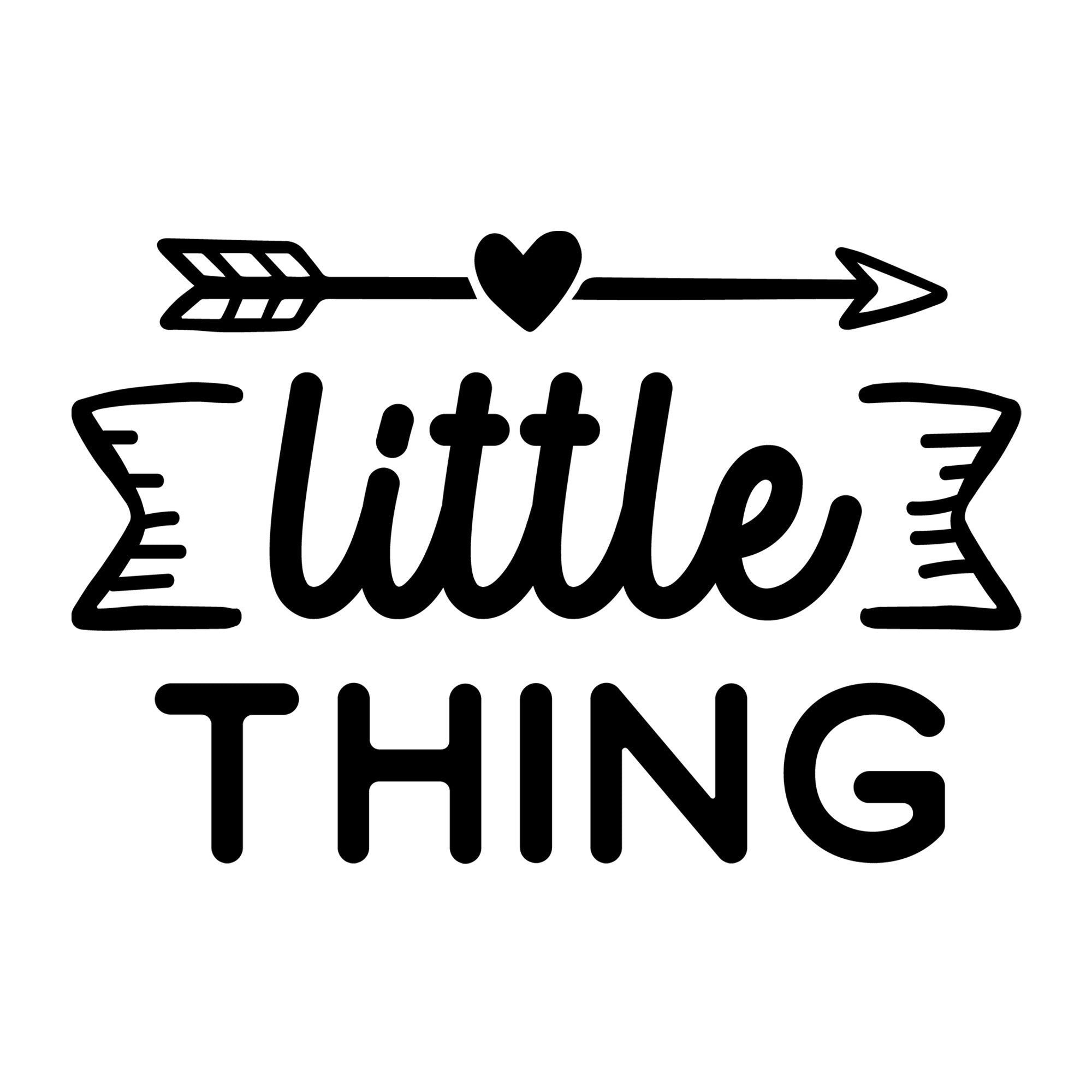 Little Thing SVG design for Cricut, Silhouette, laser cutting, vinyl, sublimation, mom and me matching shirts, and family craft projects.
