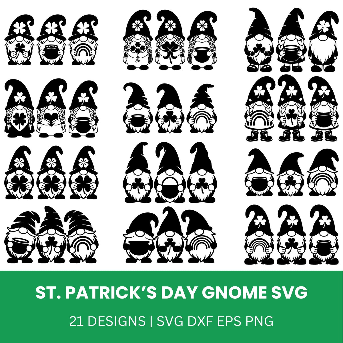 St Patricks Day Gnomes SVG Bundle