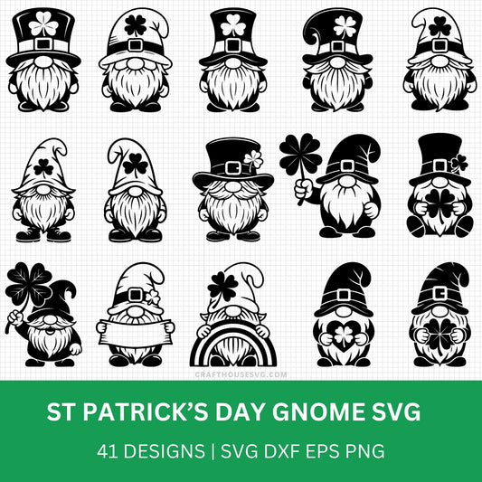 St. Patrick's Day Gnome SVG Bundle PLR Resell Rights