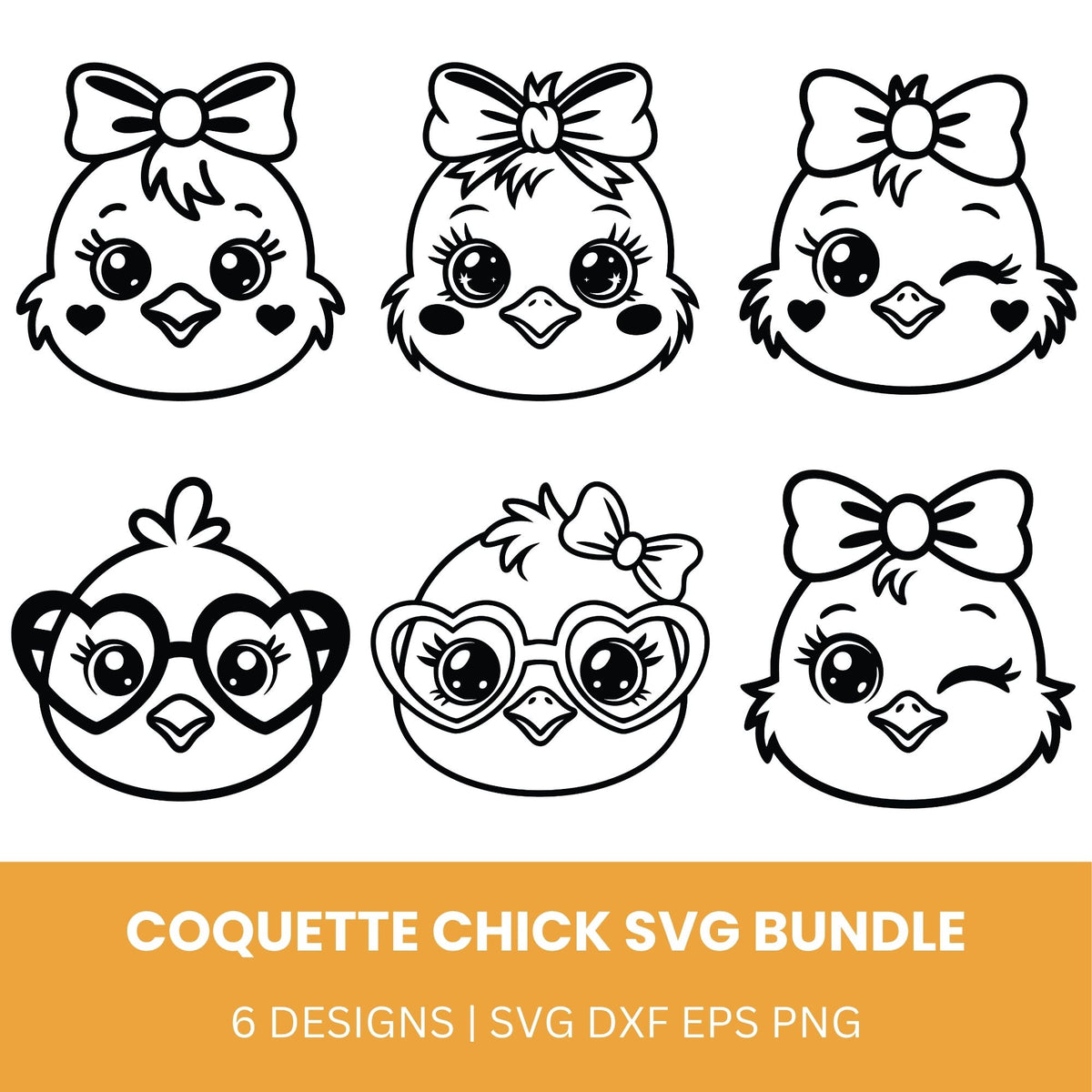 Coquette Chick SVG Bundle