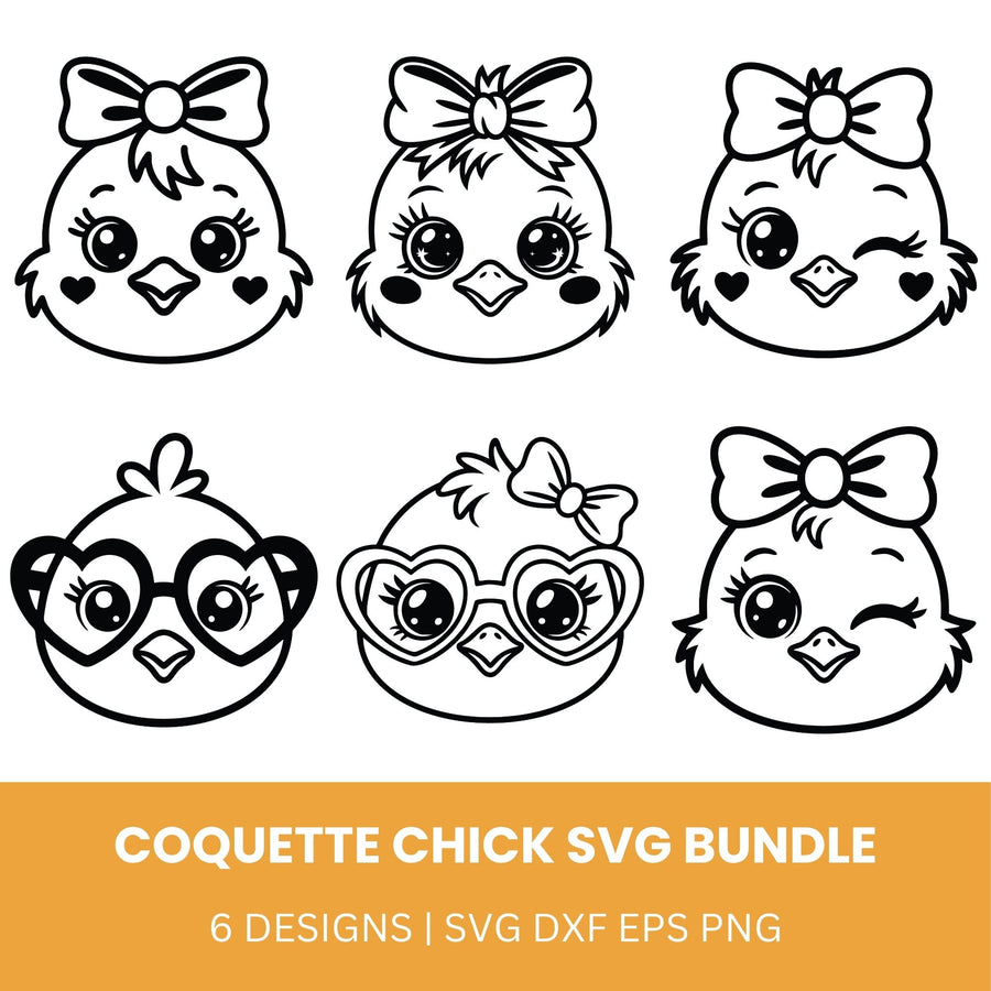 Coquette Chick SVG Bundle