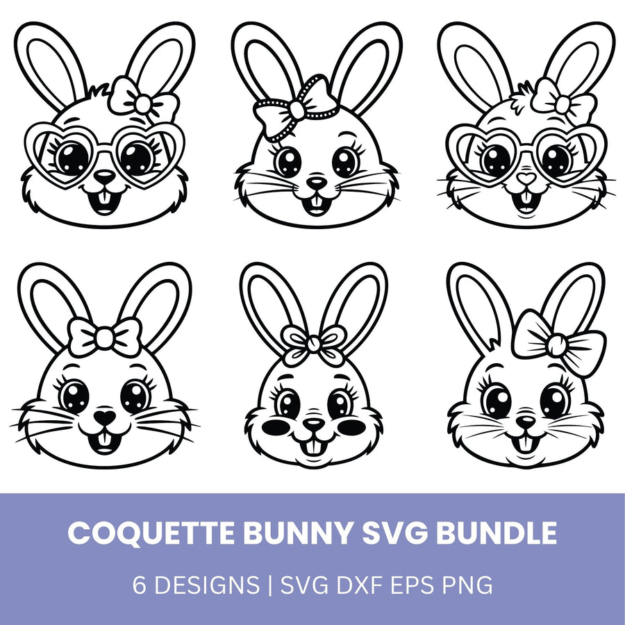 Coquette Bunny SVG Bundle