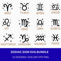 Zodiac Sign SVG Bundle - Craft House SVG