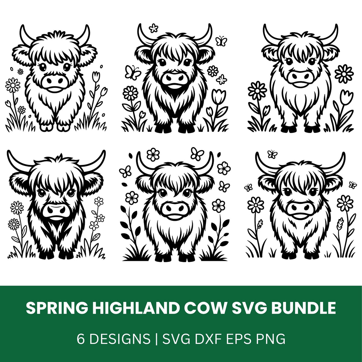Highland Cow SVG Bundle