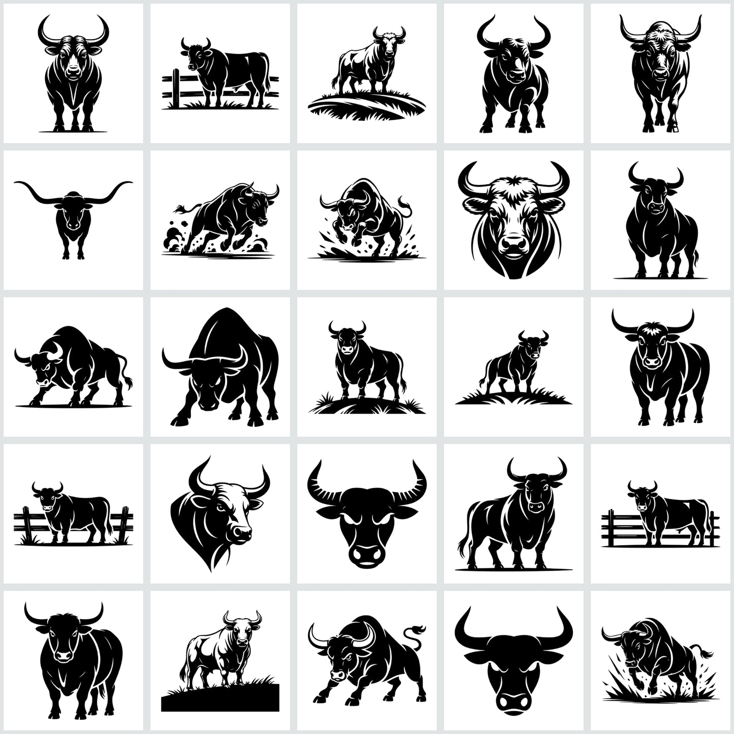 Bull SVG Bundle