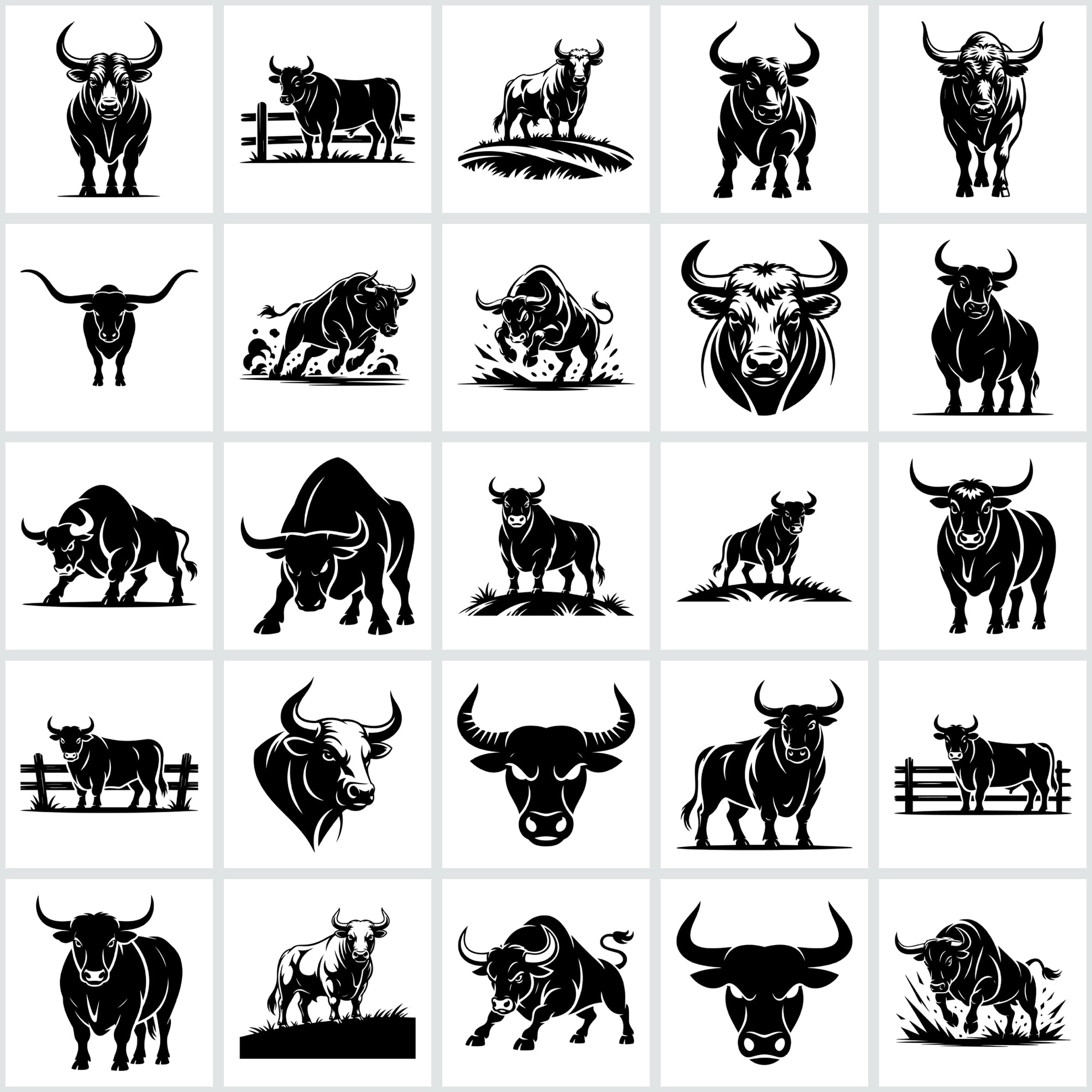 Bull SVG Bundle