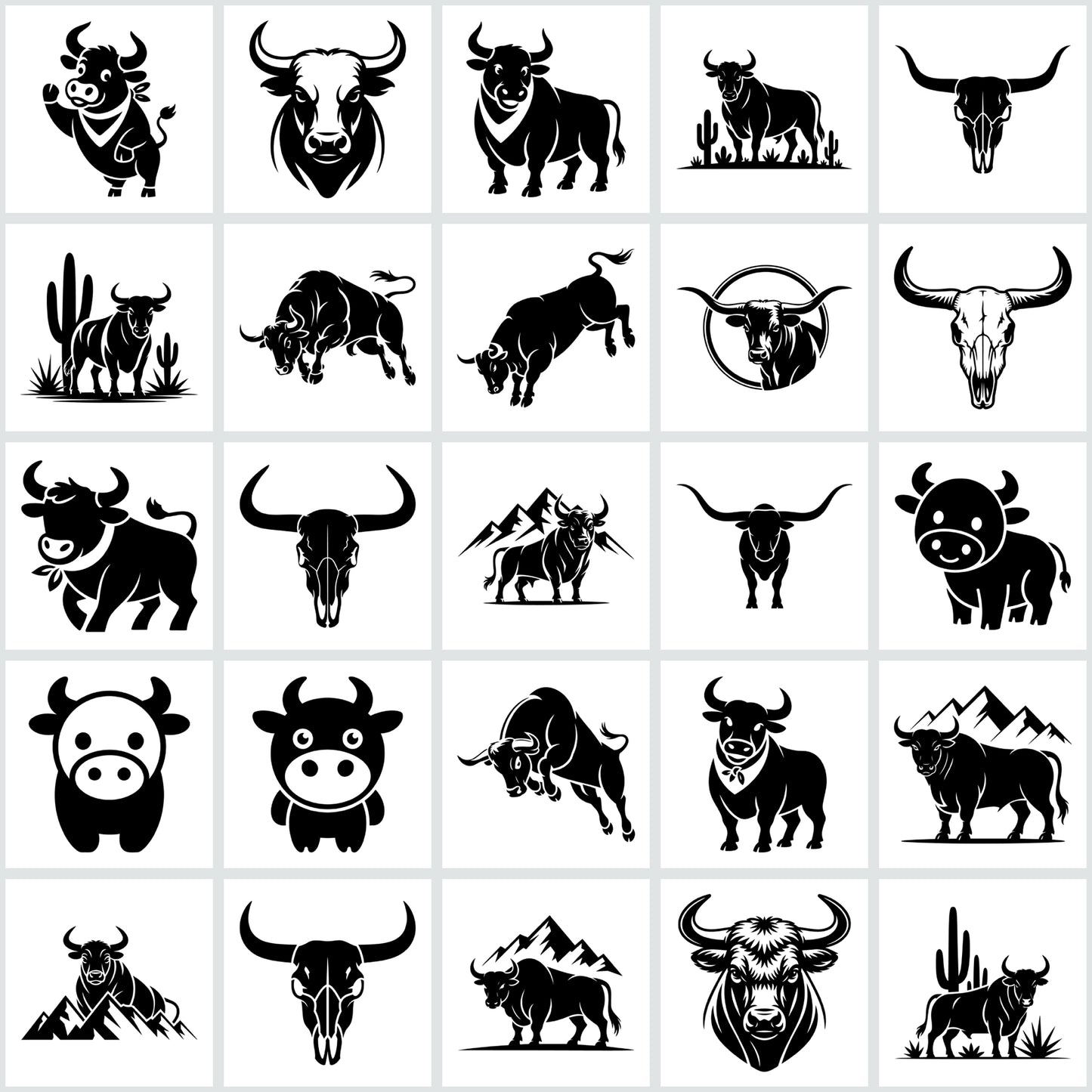 Bull SVG Bundle