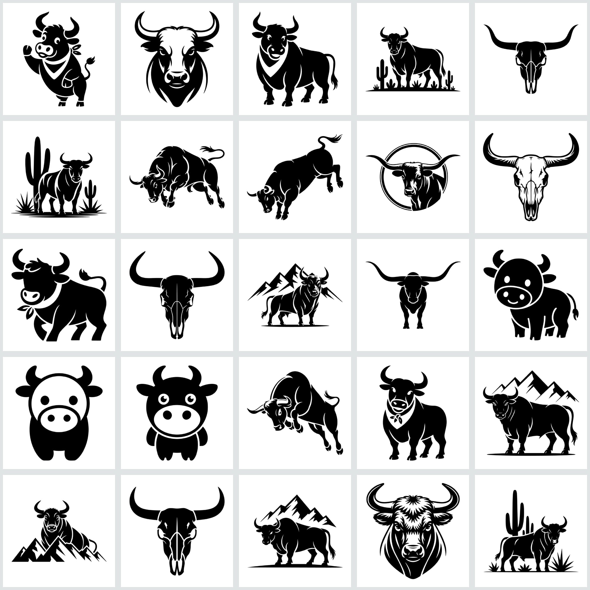 Bull SVG Bundle