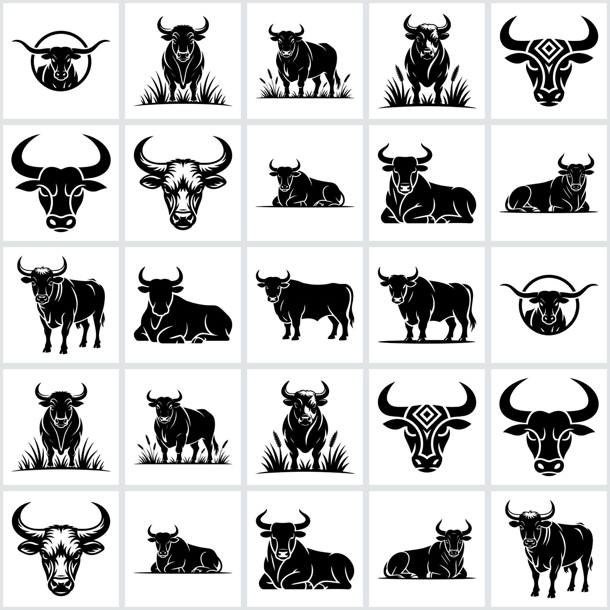 Bull SVG Bundle