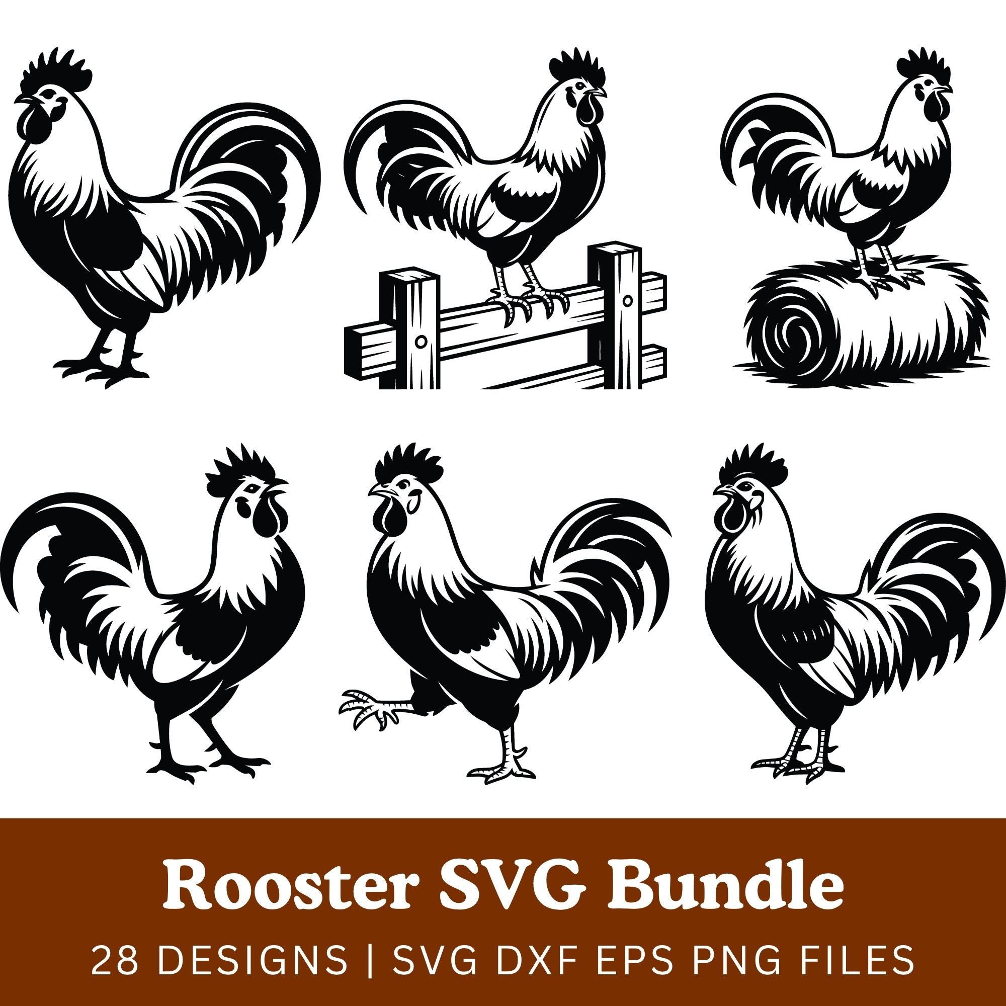Rooster SVG Bundle