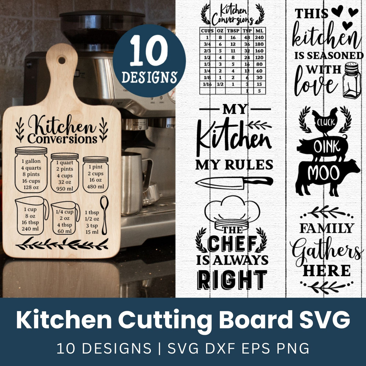 Cutting Board SVG Bundle