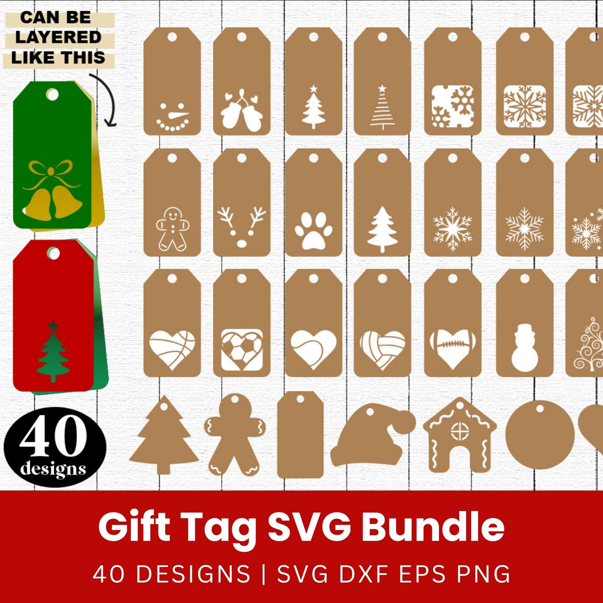 Gift Tags SVG Bundle