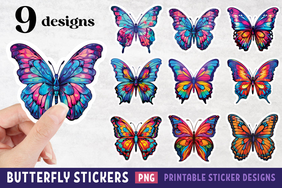 Butterfly Sticker Designs