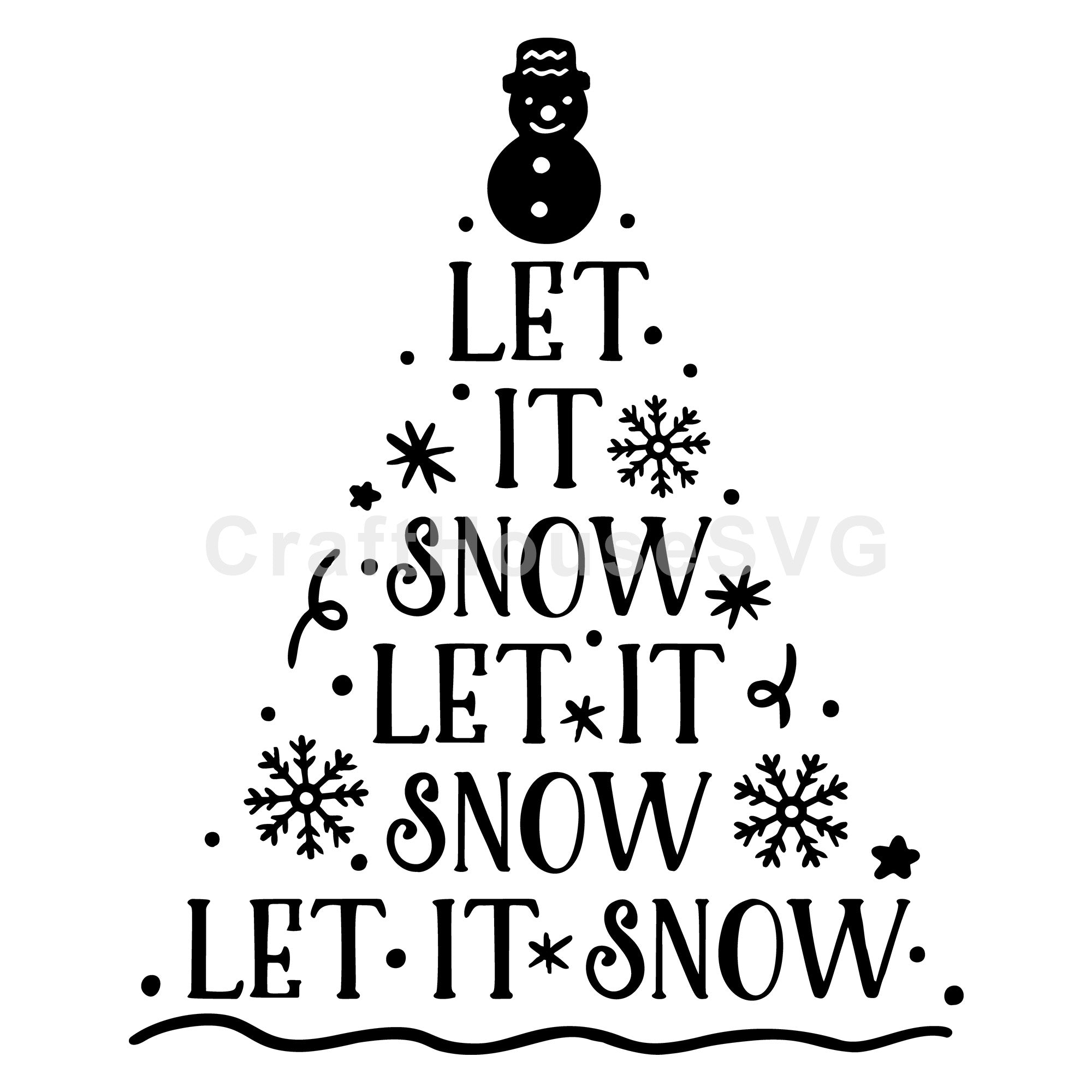 Let it snow SVG