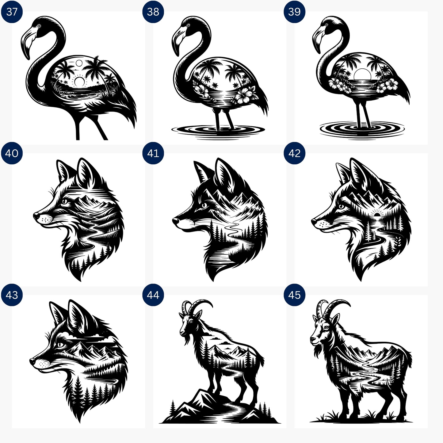 Animal Silhouette SVG Bundle