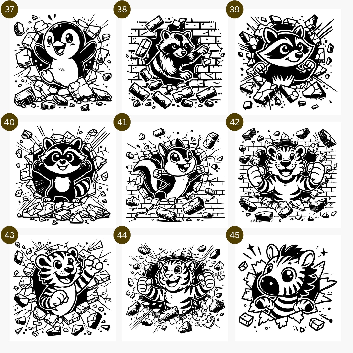 Animal Breakout SVG Bundle