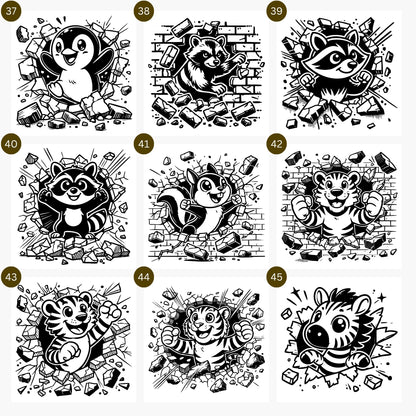 Animal Breakout SVG Bundle