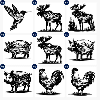 Animal Silhouette SVG Bundle