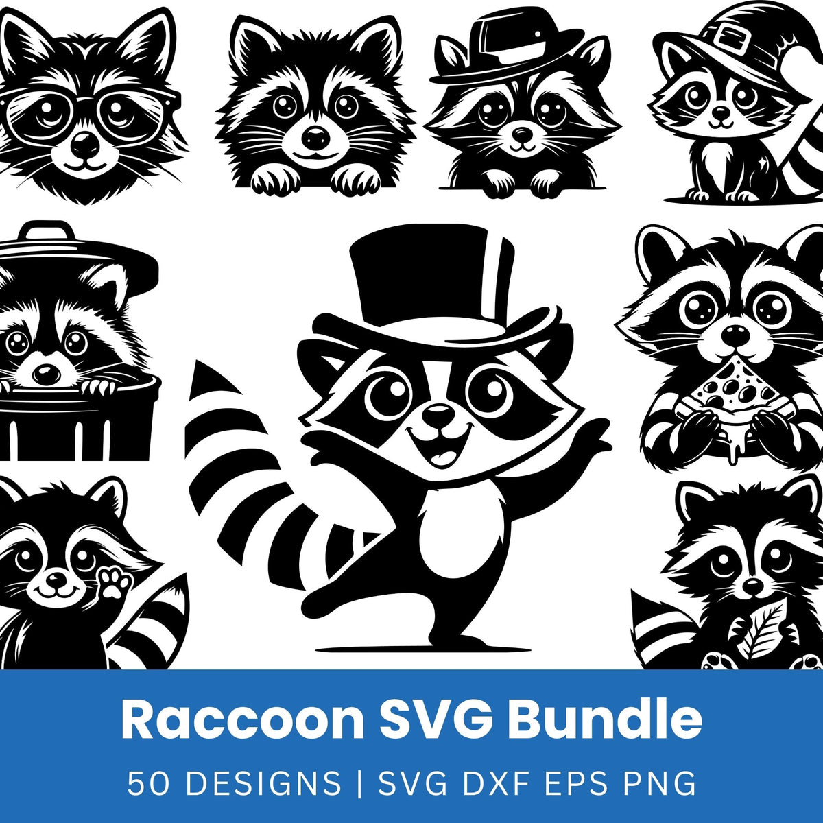 Raccoon SVG Bundle