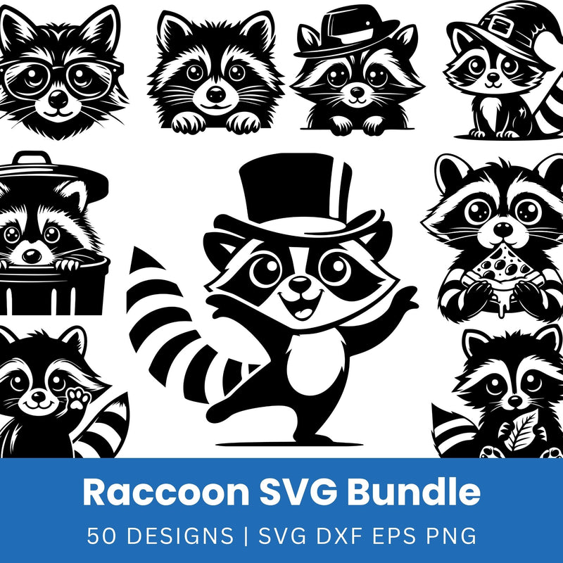 Raccoon SVG Bundle