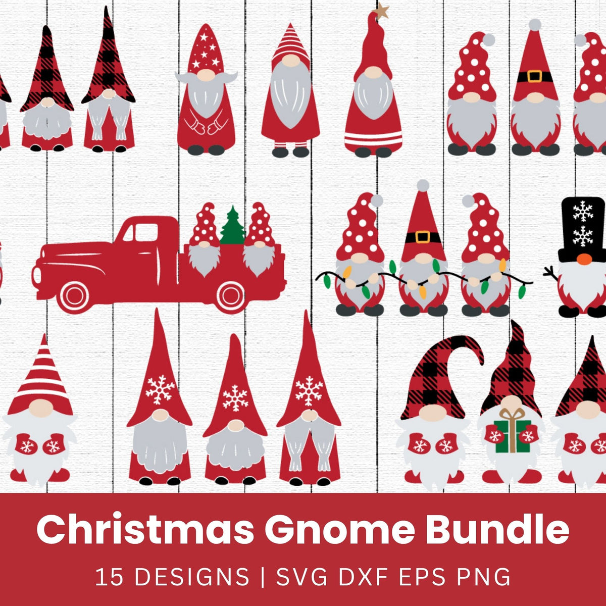 Christmas Gnome SVG Bundle