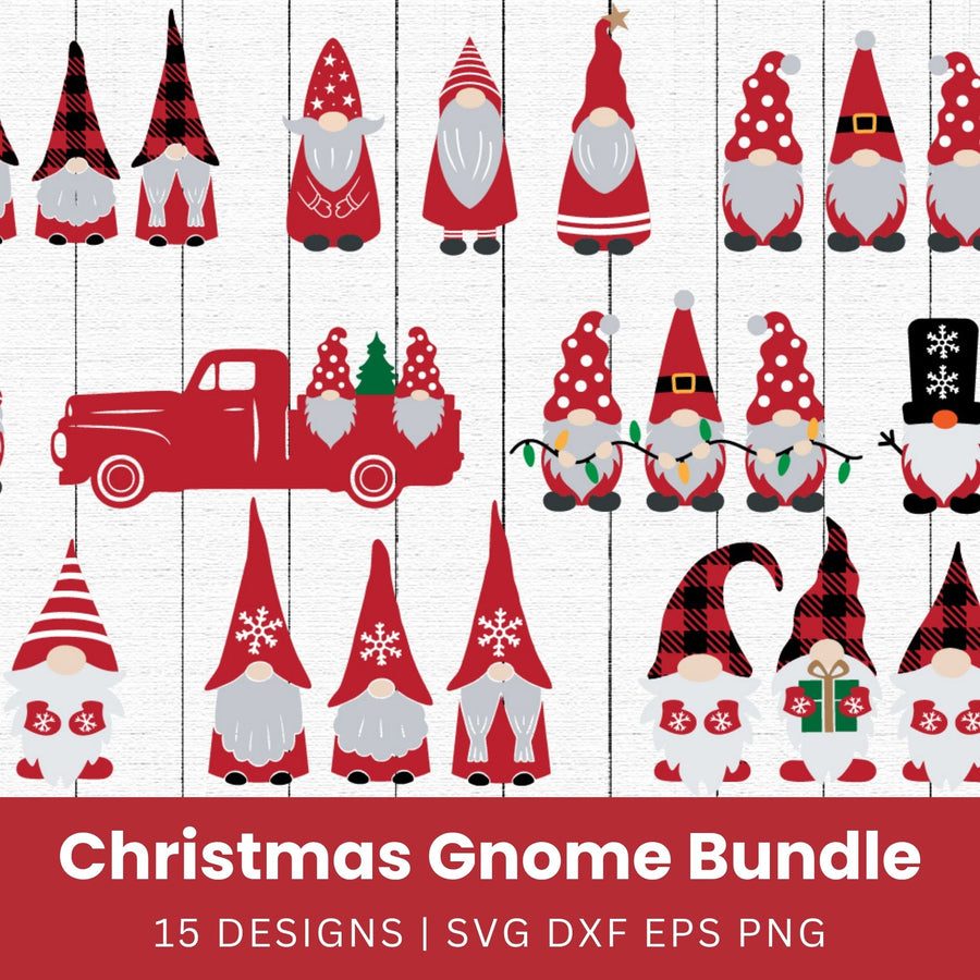 Christmas Gnome SVG Bundle