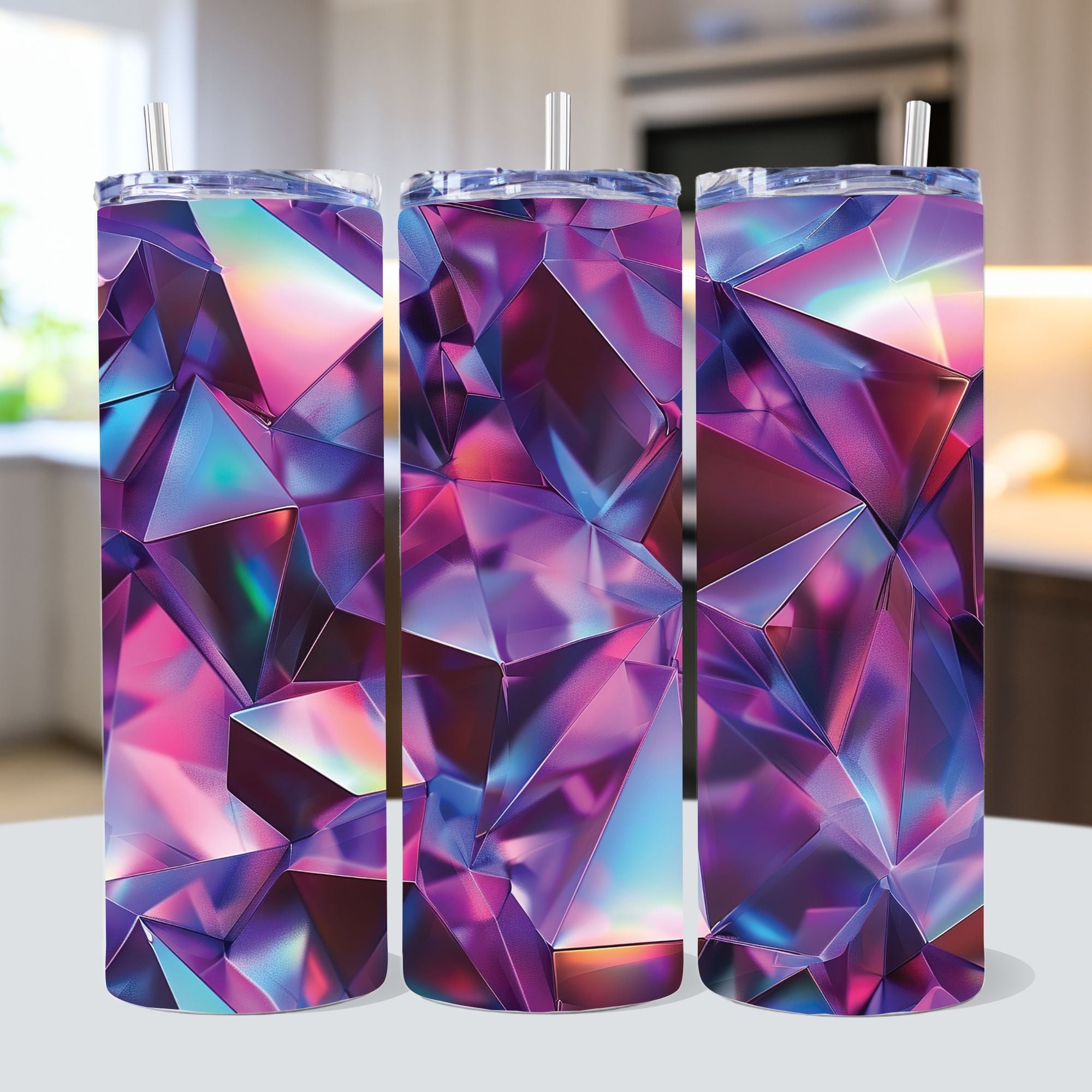 Holographic Crystal 20 oz Straight Tumbler Wrap JPG