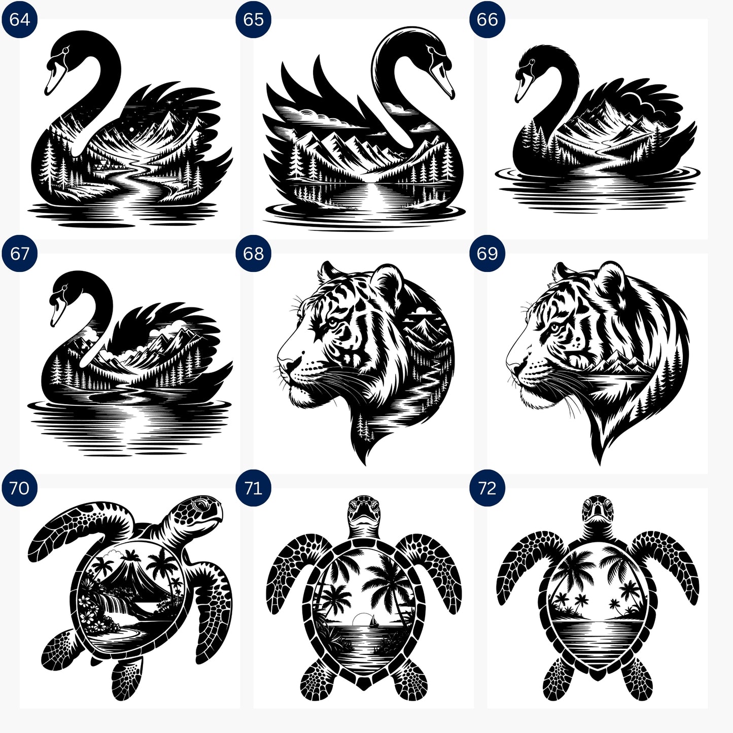 Animal Silhouette SVG Bundle