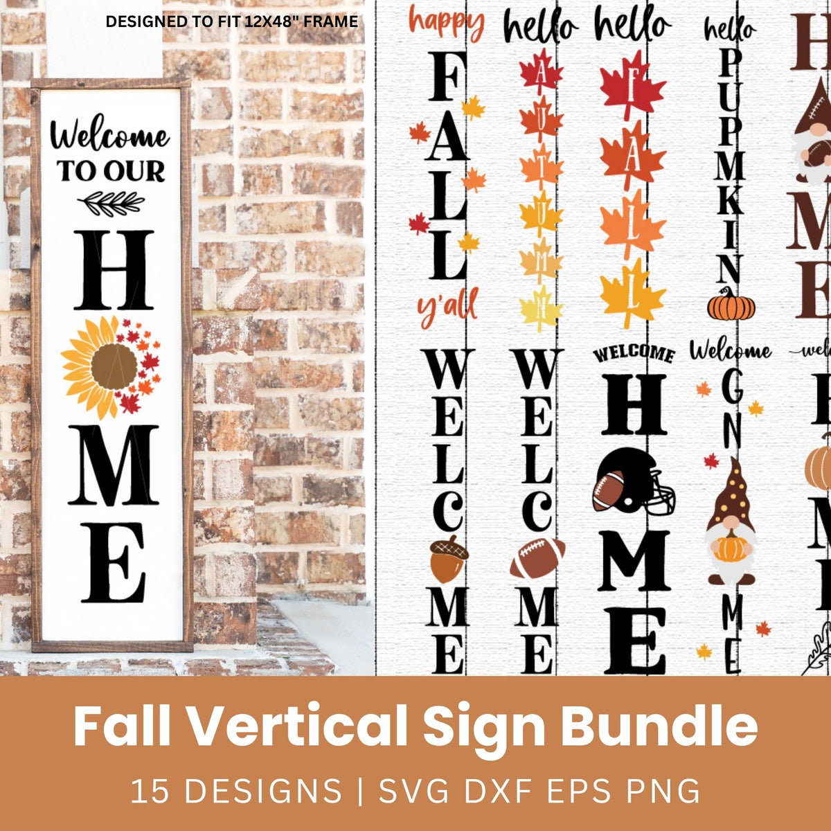 Fall Porch Sign SVG Bundle