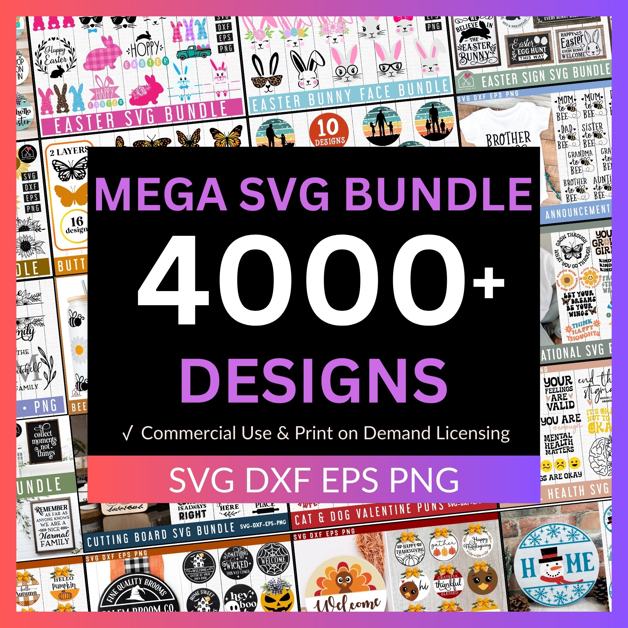 Mega SVG Bundle | 195 SVG Bundles in 1