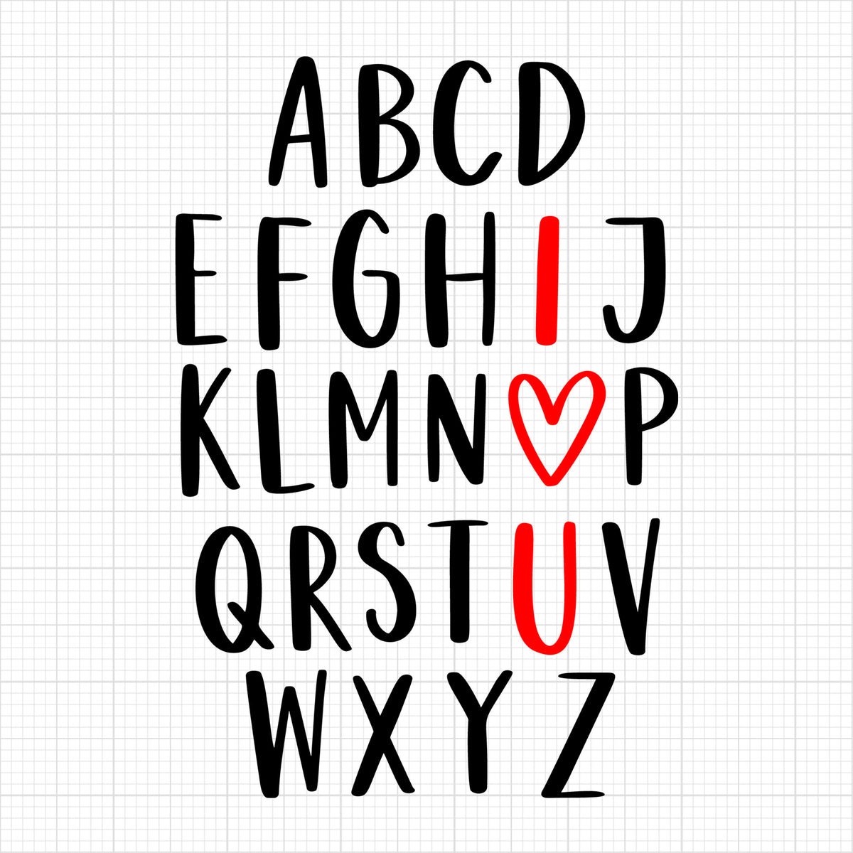 A-Z I Heart U