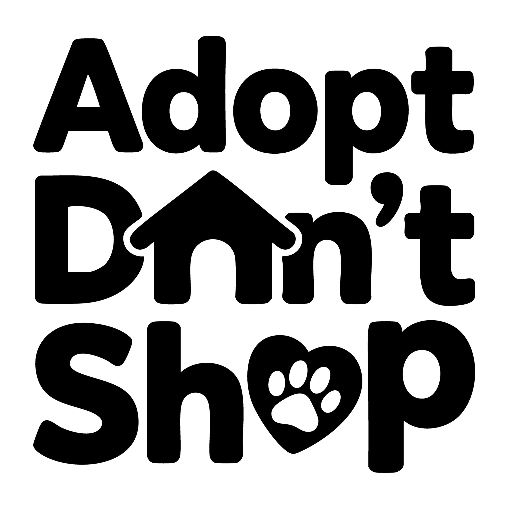 Adopt Don't Shop SVG
