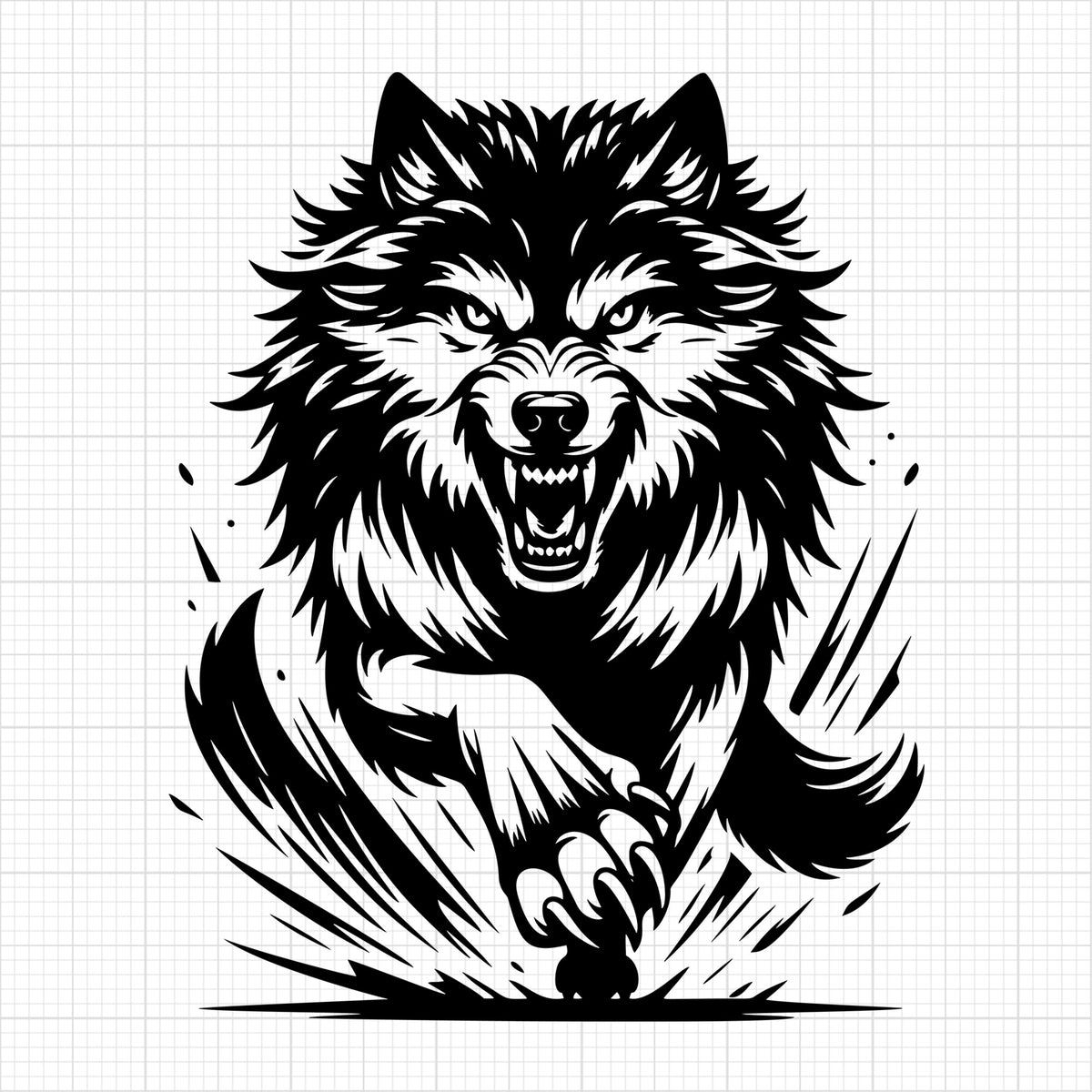 Aggressive Wolf