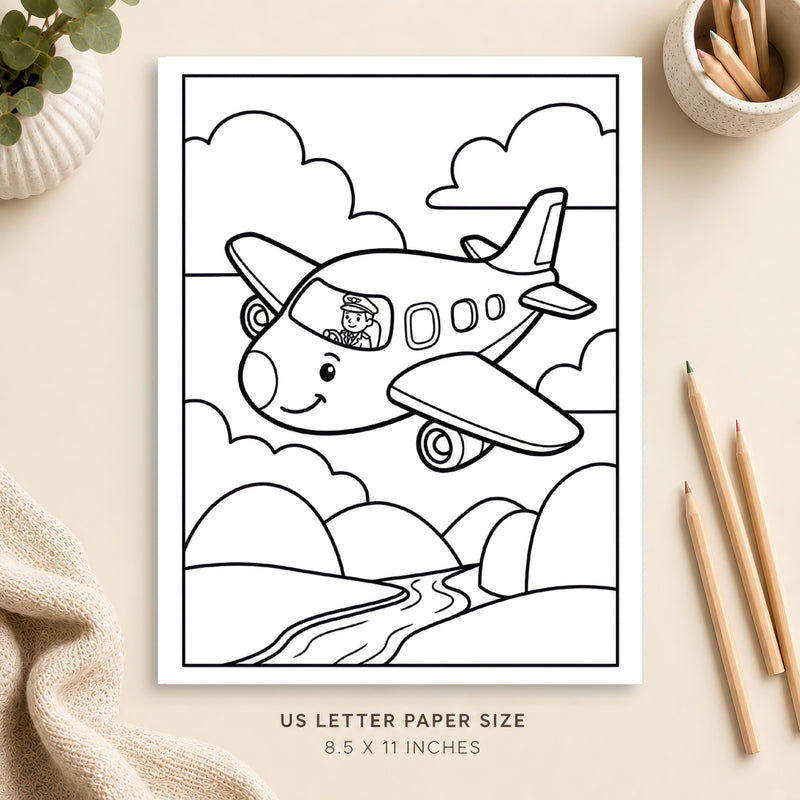Airplane Coloring Page 3