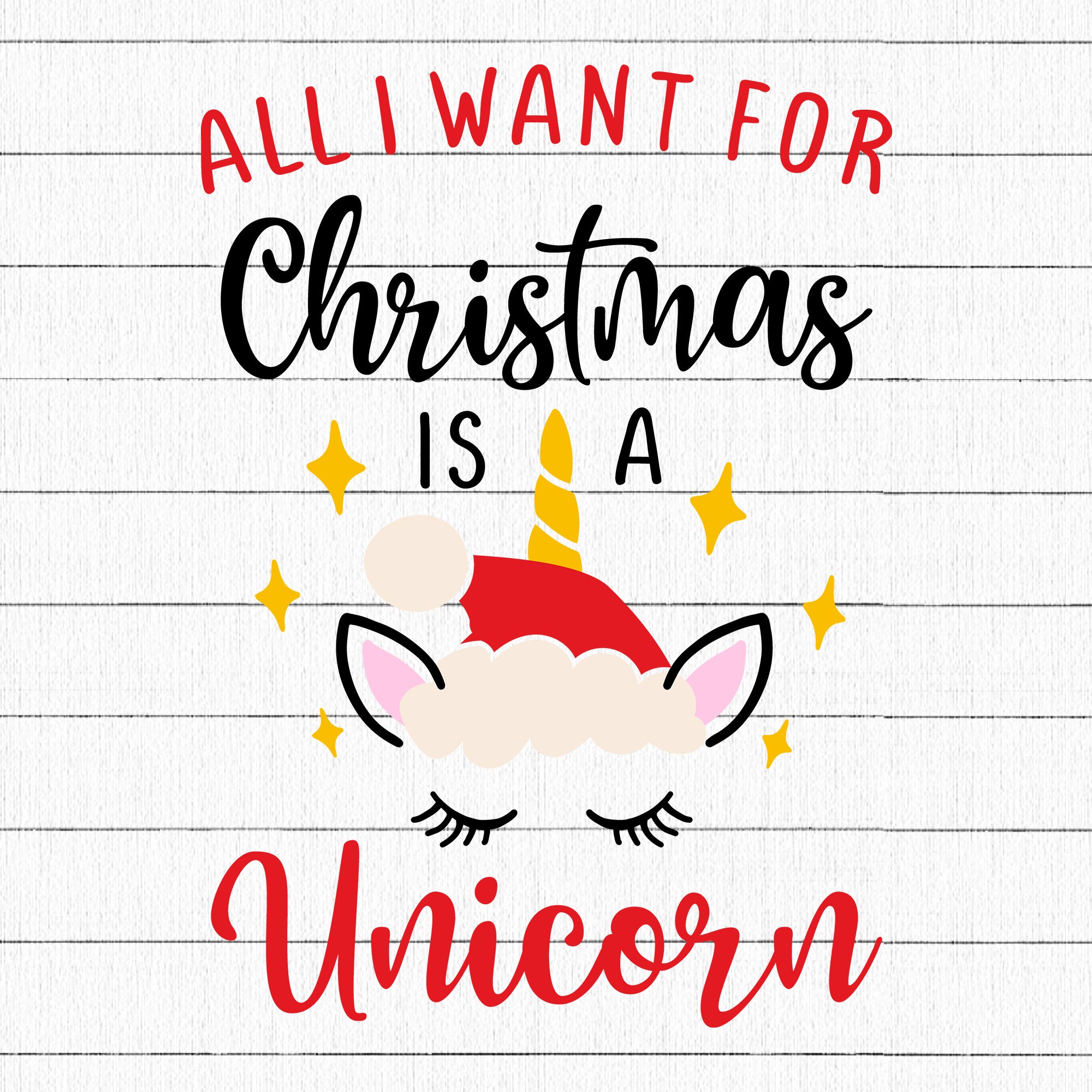 All I want for Christmas is a unicorn SVG | M41F1