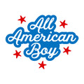 All American Boy SVG for Cricut, Silhouette, laser cutting, vinyl, sublimation, 4th of July shirts, patriotic signs, decals, mugs, and DIY craft projects.