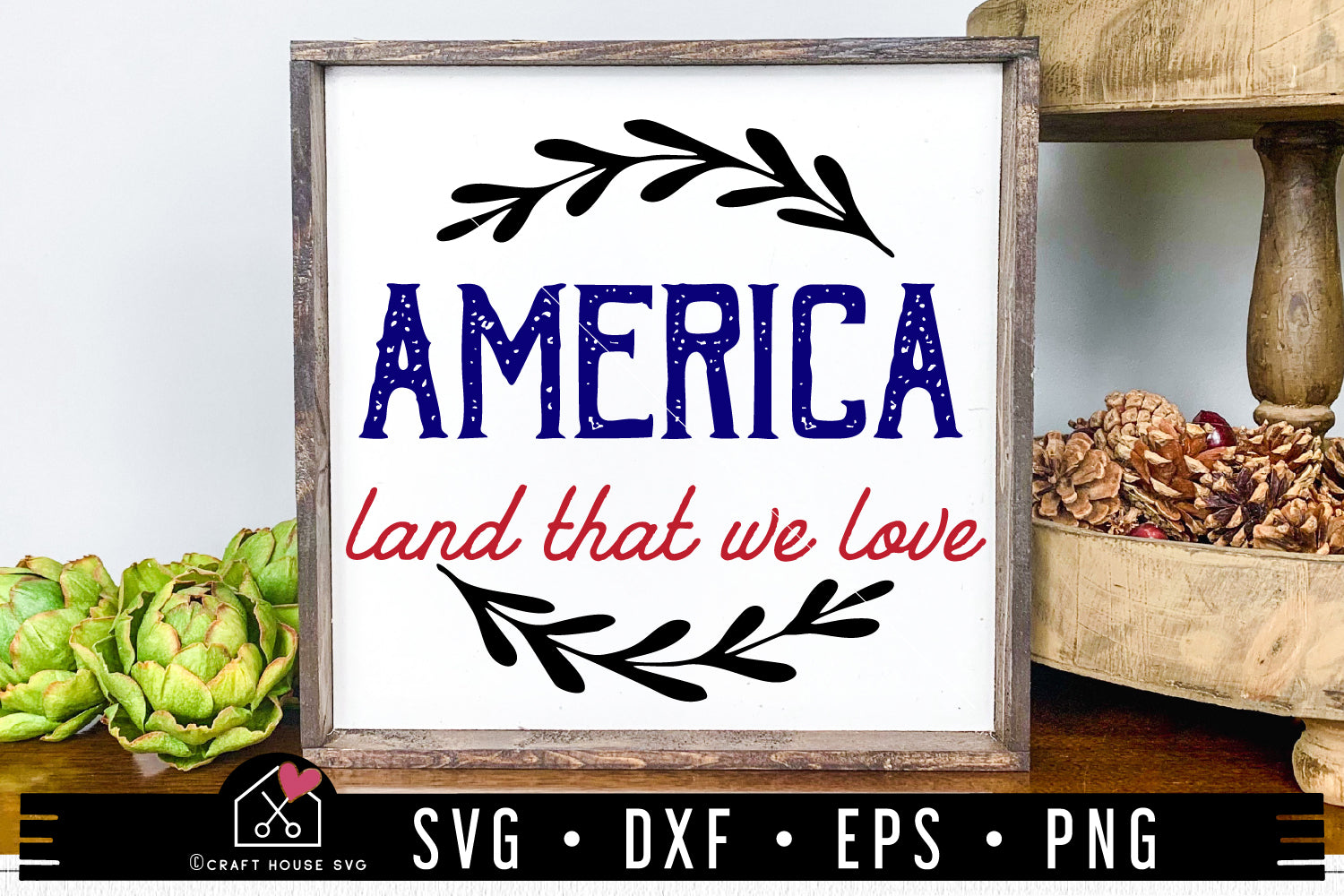 America Land That We Love SVG Sign Design Cut Files
