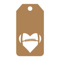 American Football Gift Tag SVG design for Cricut, Silhouette, laser cutting, vinyl, sublimation, gift tags, and craft projects.