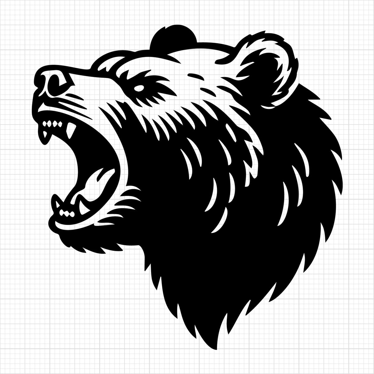 Angry Grizzly Bear