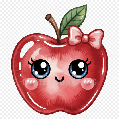 Kawaii Back to School Clipart Bundle